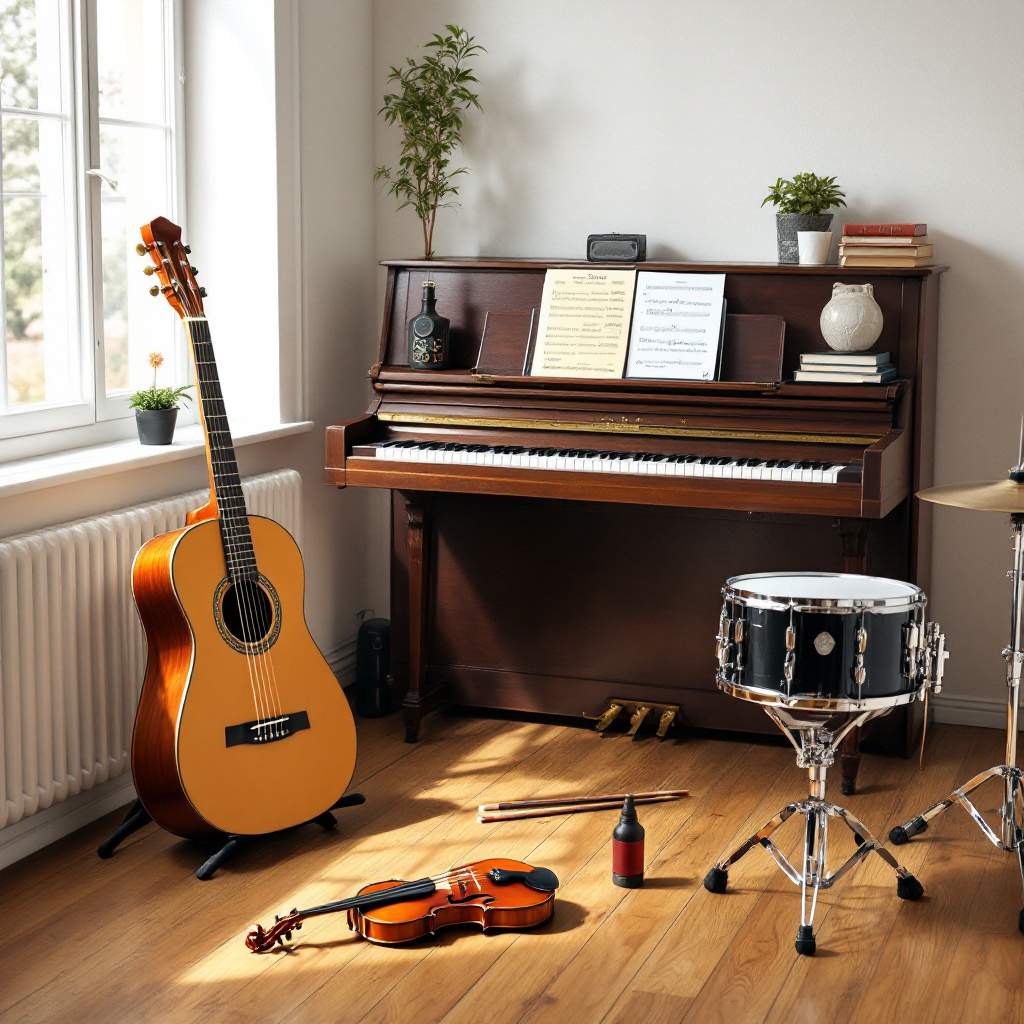 Verschiedene Instrumente im Studio für den welches instrument passt zu mir test